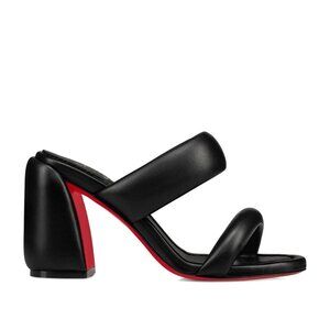 Christian Louboutin INFLAMA SAB 85 Padded Leather Mule Sandals Heels Shoes $945